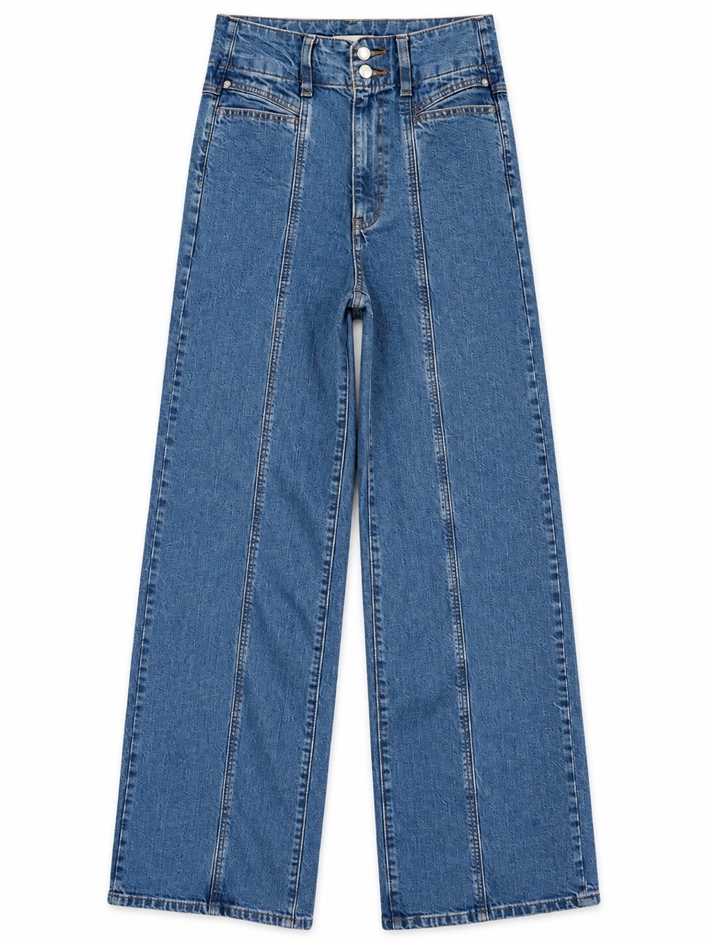 Universal Thread High-Waist Wide-Leg Jeans in Blue Denim